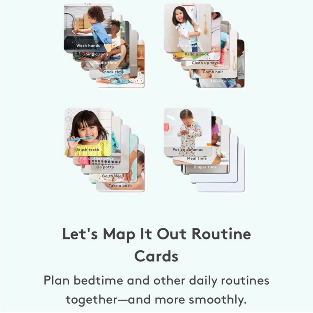 Lovevery Let's Map It Out Routine Cards - Daily Routine Visual Deck
